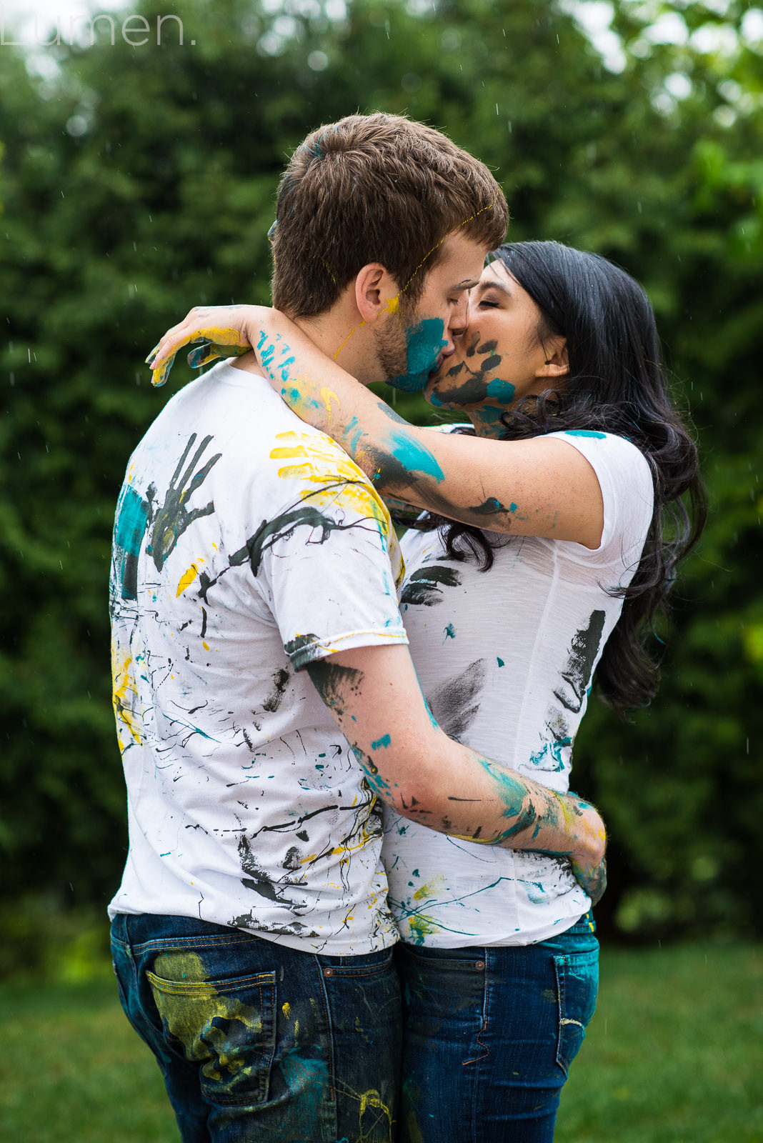 lumen, photography, adventurous, couture, minneapolis, minnesota, paint, fight, mn, bride, engagement, evan