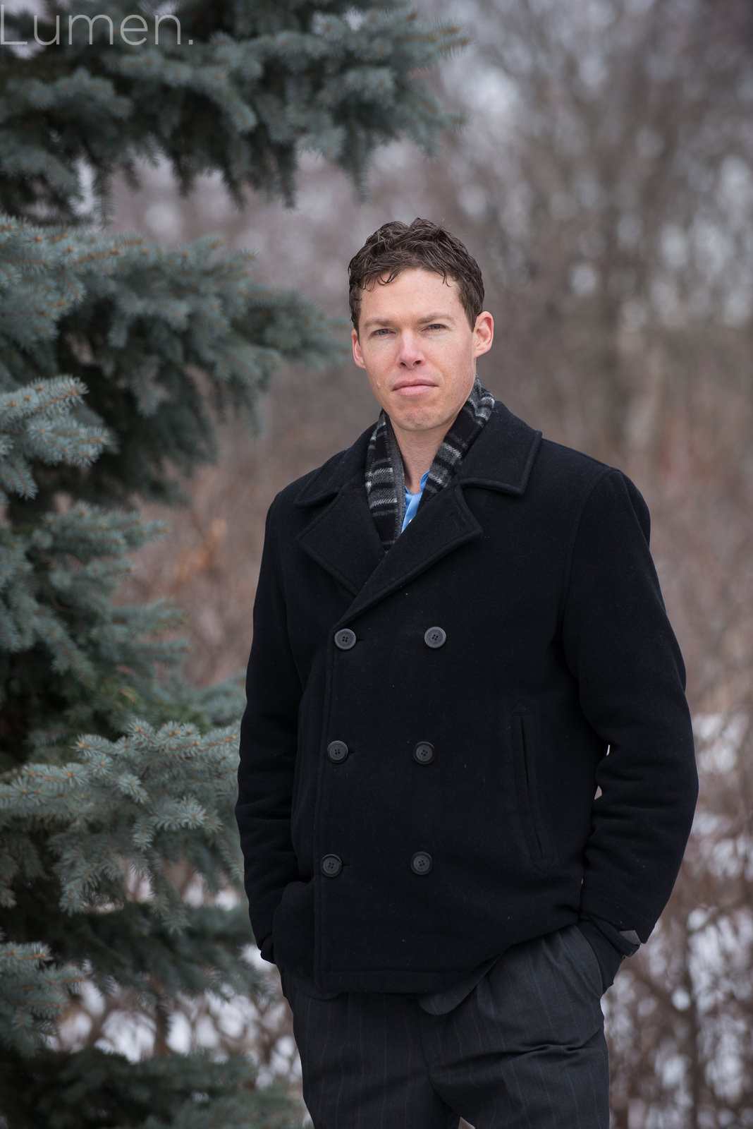 headshots minneapolis, dan, lumen, photography, adventurous, couture, portrait, snow, business