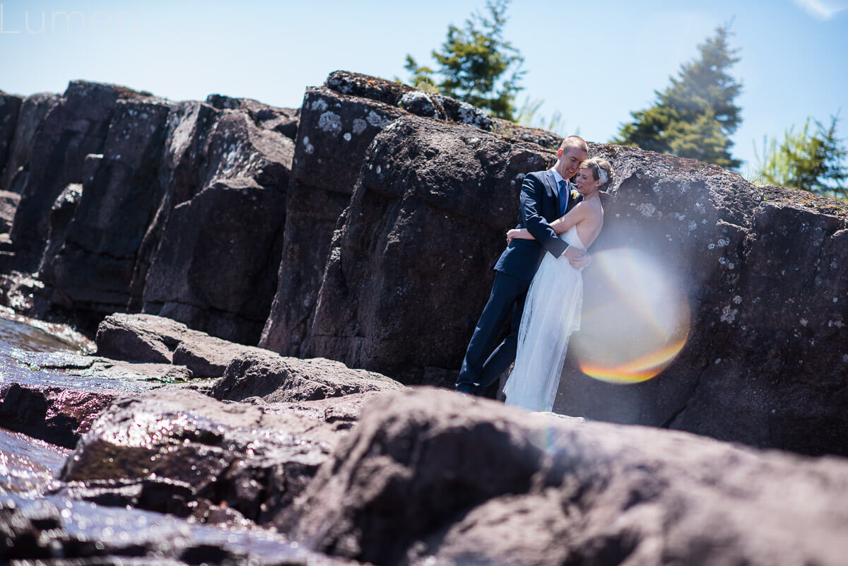 lumen photography, adventurous photography, adventurous wedding photography, north shore wedding photos, tofte, minnesota, bluefin bay wedding photography